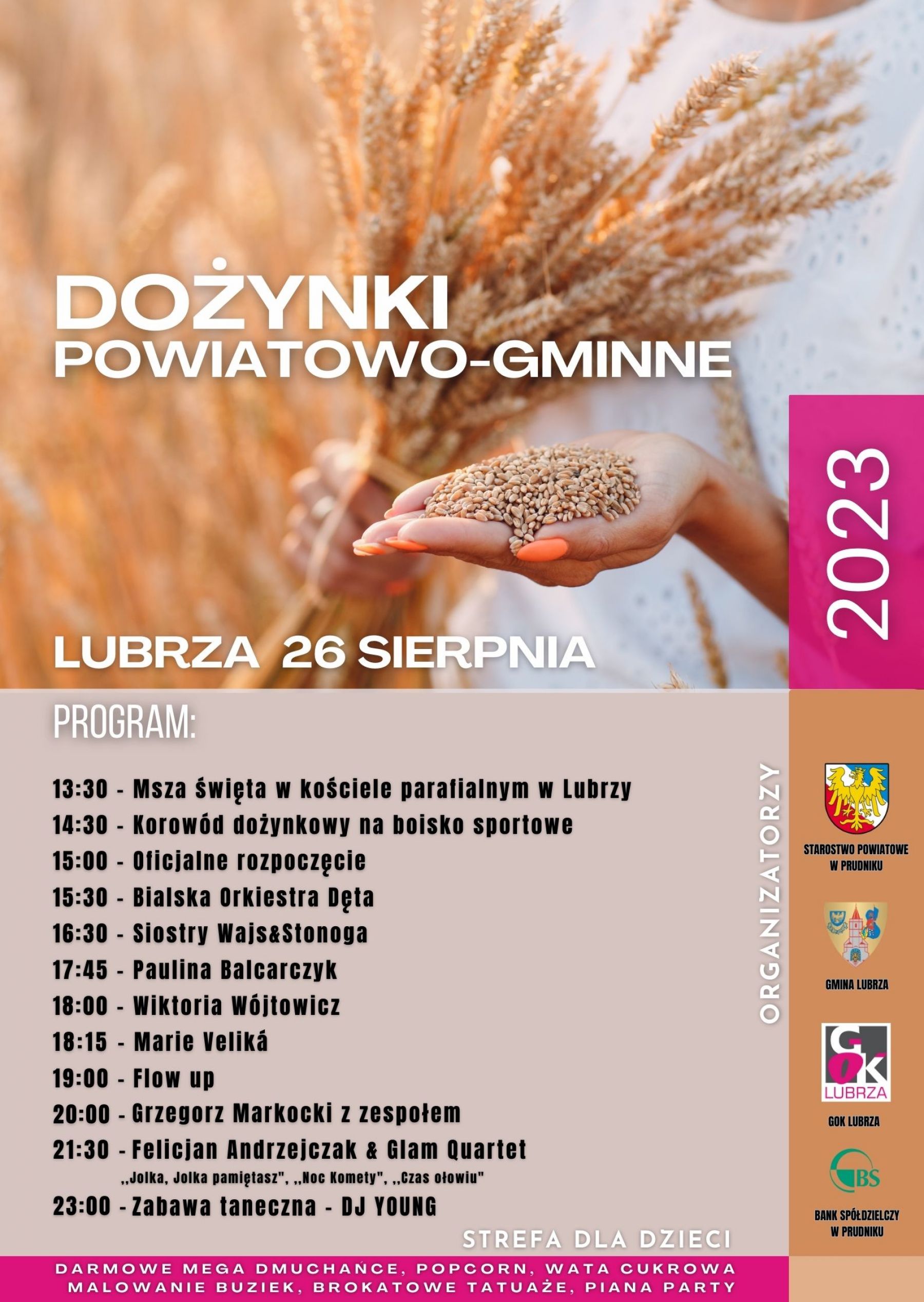 Przeczytaj artykuł: FOTORELACJA z Dożynek powiatowo - gminnych w Lubrzy Obraz miniaturka, zapowiedź artykułu numer: 176
